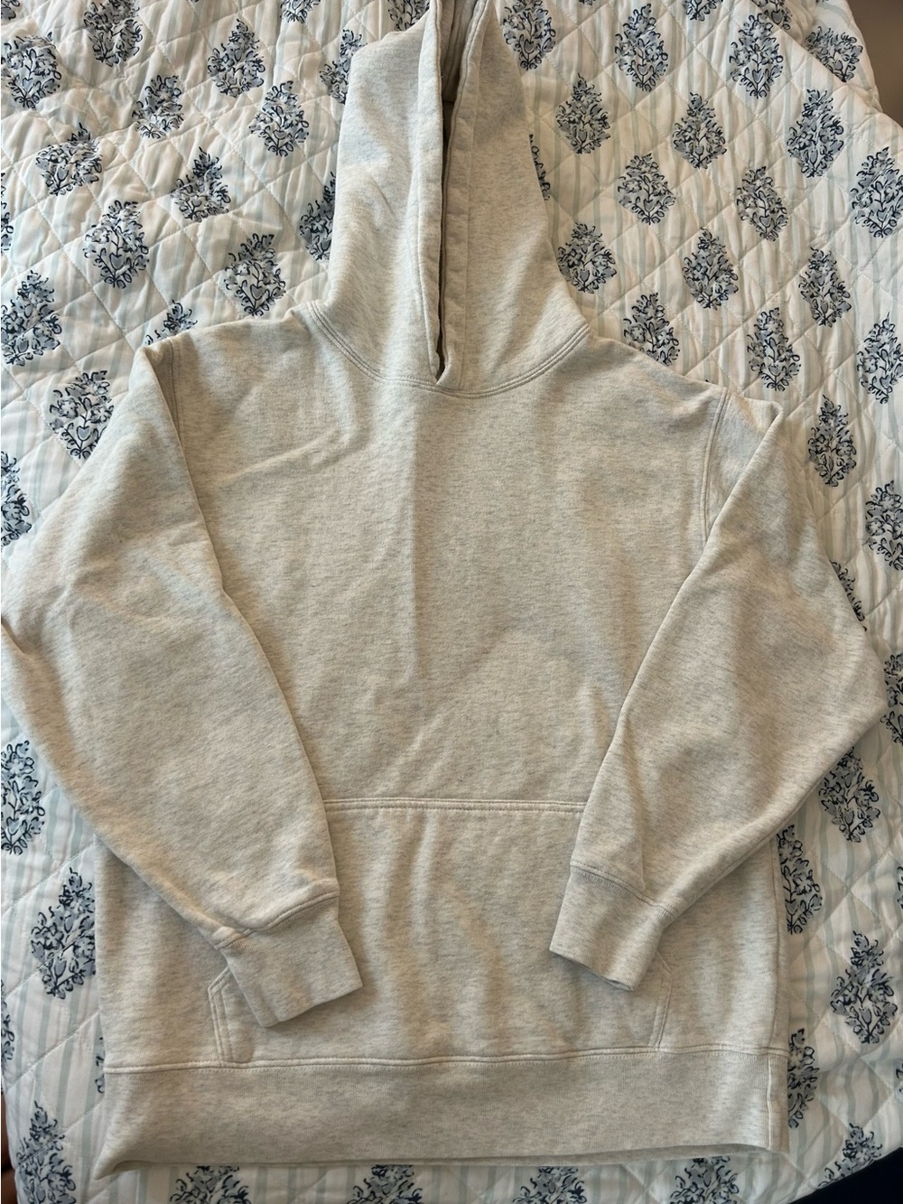 Brandy Melville light gray/white hoodie